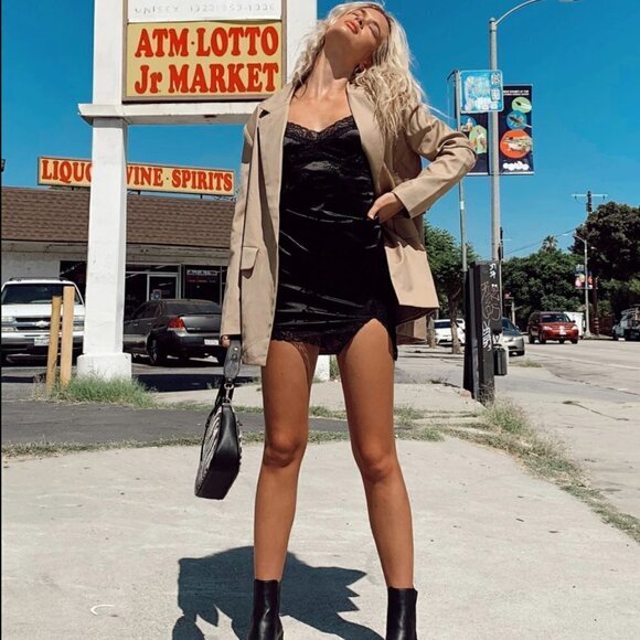 Princess Polly Lioness Welcome to the Jungle Tan Oversized Blazer L - Picture 9 of 14